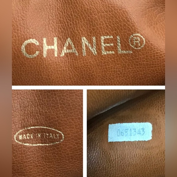 CHANEL Bicolor Lambskin Drawstring Chain Shoulder Tote Bag Brown with Pouch - Picture 10 of 10